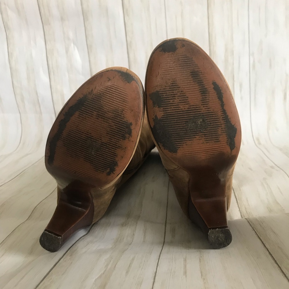 Fossil Reagan Side Zip Boot Factory Distress Suede - image 4